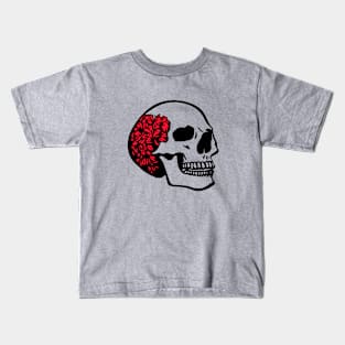 Flowery Skull Kids T-Shirt